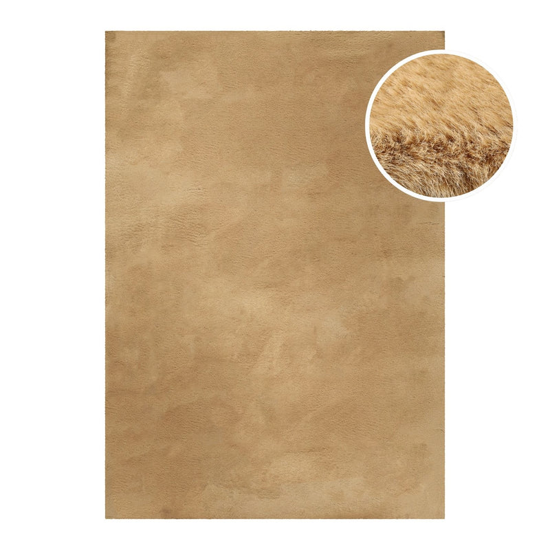 Esprit Teppich Caramel Beige und sehr flauschig Hochflor "Alice"