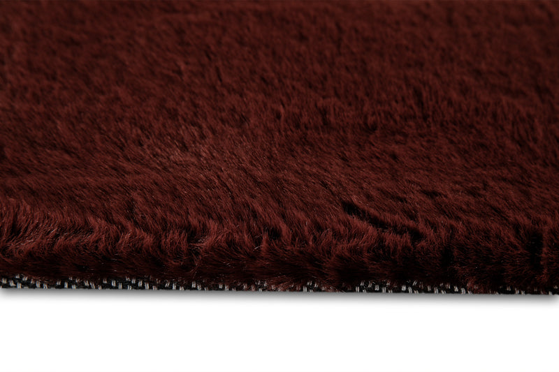 Esprit Teppich Bordeaux Rot und sehr flauschig Hochflor "Alice"