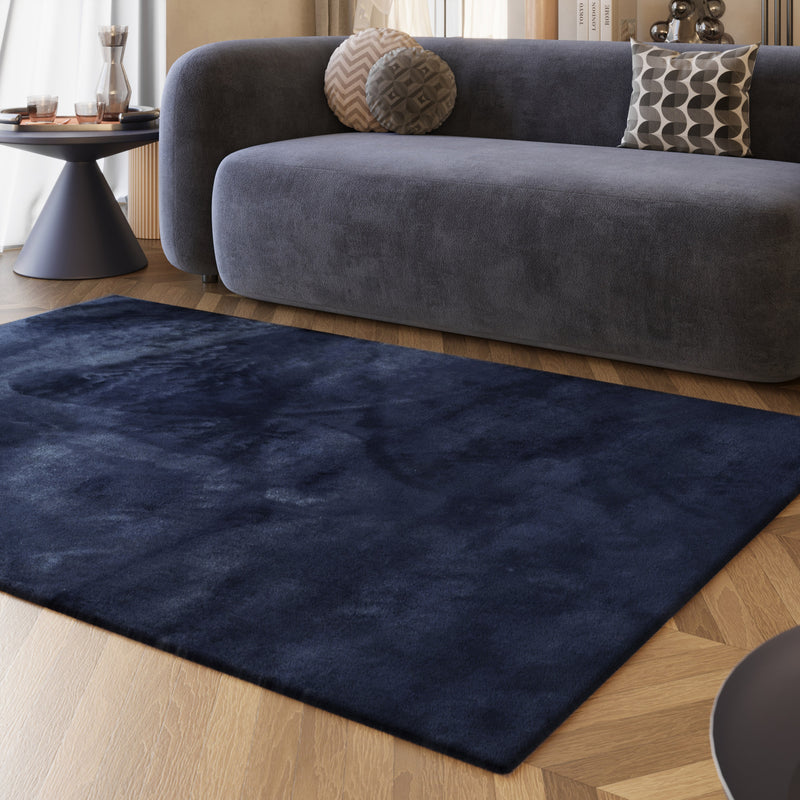 Esprit Teppich Dunkelblau und sehr flauschig Hochflor "Alice"