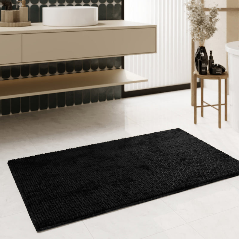 Badteppich Schwarz "Balu" WECONhome Basics