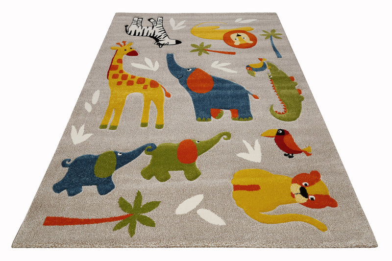 Kinderteppich Sand Beige meliert "Benny & Friends" Smart Kids