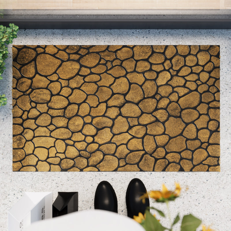 Fußmatte aus Gummi Gold Braun "Desert Pebble" WECONhome