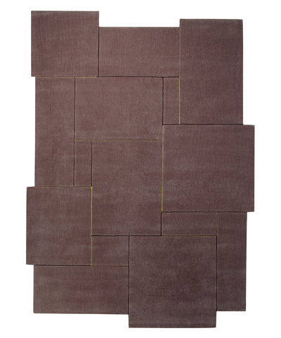 Esprit Wollteppich braun taupe  "Puzzle"