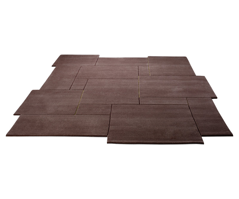 Esprit Wollteppich braun taupe  "Puzzle"