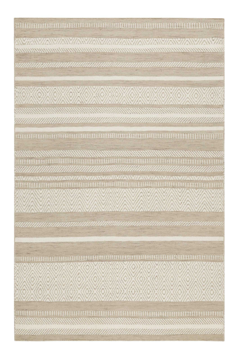 Esprit Kelim Teppich Beige Sand aus Wolle "Hudson"