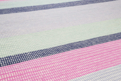 Esprit Kelim Teppich Blau Pink aus Wolle "Makon Kelim"