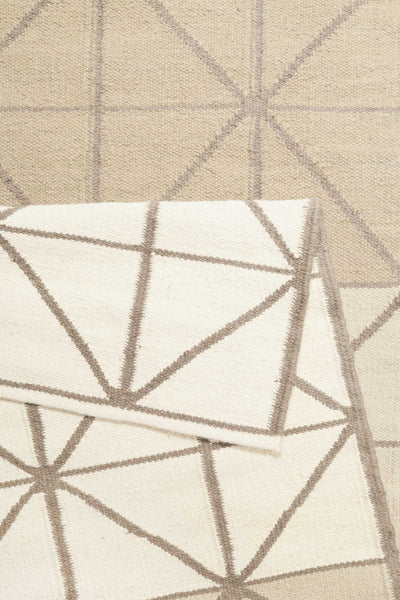 Esprit Kelim Teppich Beige aus Wolle "Noora"