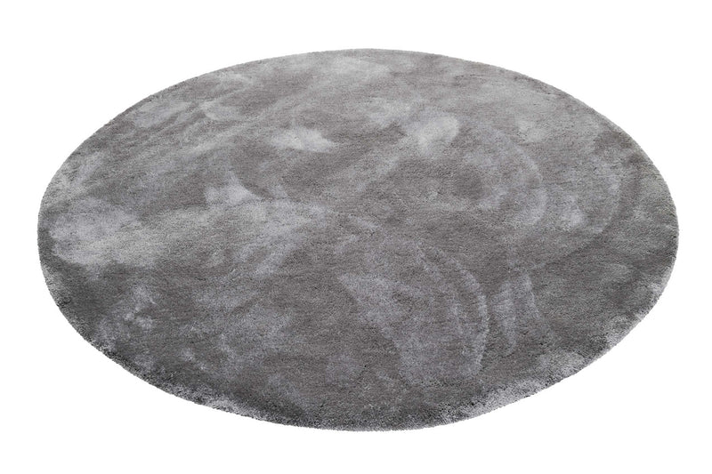 Esprit Teppich Rund Taupe Grau Hochflor "Relaxx"