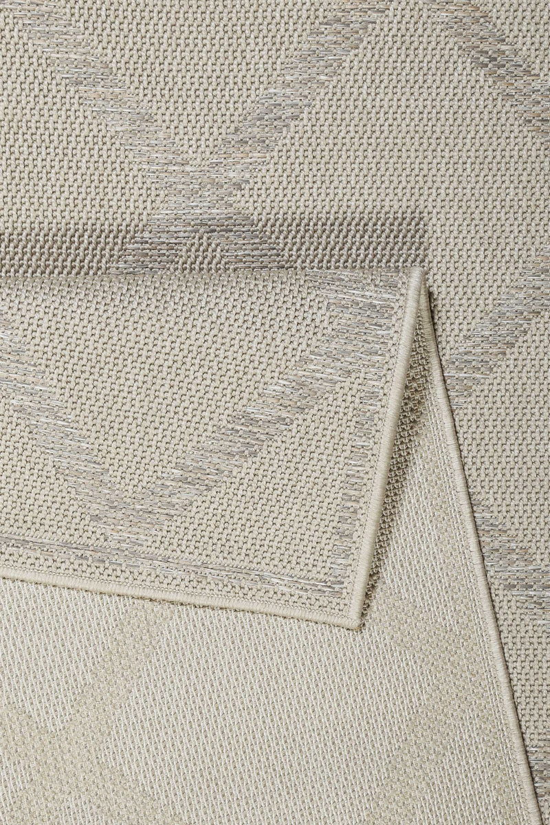 Esprit Teppich In & Outdoor Beige Grau "Rhomb"