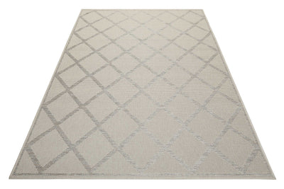 Esprit Teppich In & Outdoor Beige Grau "Rhomb"