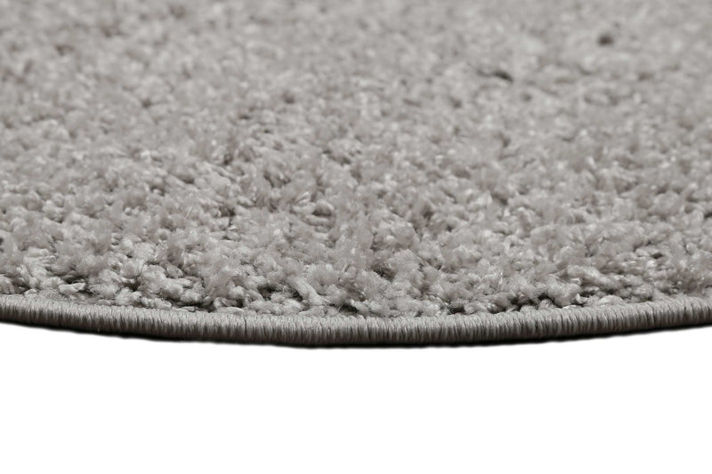 Esprit Teppich Rund Hellgrau Hochflor "