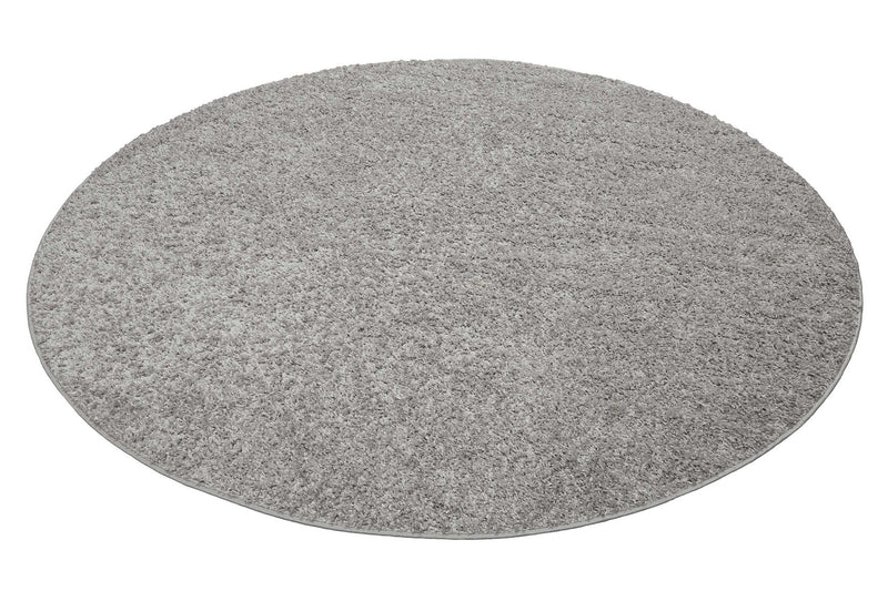 Esprit Teppich Rund Hellgrau Hochflor "