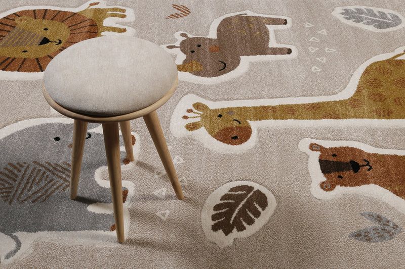 Kinderteppich Sand Beige meliert "Nala & Friends" Smart Kids