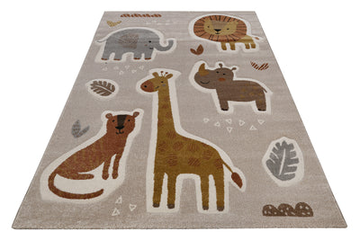 Kinderteppich Sand Beige meliert "Nala & Friends" Smart Kids