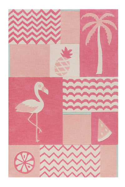 Kinderteppich Rosa "Fruity Flamingo" Smart Kids