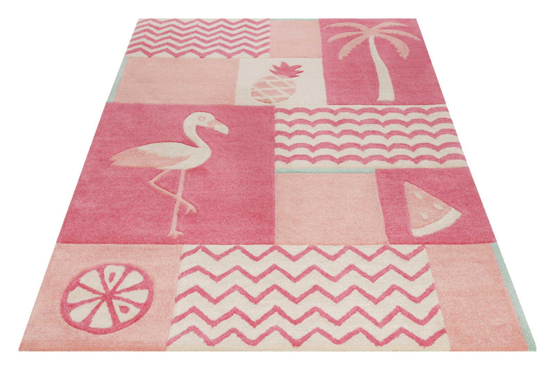 Kinderteppich Rosa "Fruity Flamingo" Smart Kids